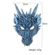 thumbnail image 3 of Cubierta de La Cabeza Llena de La de La Cabeza Del Dragón de La Malvado Espeluznante para Adultos para Adultos de La de La Fiest Azul, 3 of 5