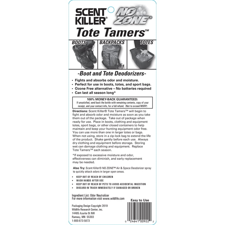 Wildlife Research Center Tote Tamers, 2-pack hunting scent