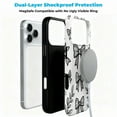 thumbnail image 3 of SKLYDDI Funda para iPhone 17 Air con Diseños de Moños Negros, Compatible con MagSafe, 3 of 7