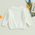 thumbnail image 4 of Douhoow Baby Girl Floral Sweater Long Sleeve Knit Pullover Infant Fall Winter Warm Tops, 4 of 7