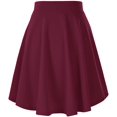 thumbnail image 3 of Women's Basic Flared Casual Mini Skate Skirt Versatile Stretchy, 3 of 8