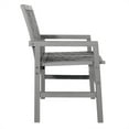 thumbnail image 3 of Walker Edison Banc de Chevron Extérieur en Bois en Lavis Gris, 3 of 7
