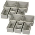 thumbnail image 1 of Diommell Paquete de 12 Cajas de Almacenamiento de Tela Plegables Armario Cómoda Organizador de Cajón Cestas de Tela Contenedores Contenedores Divisor para Ropa de Bebé Ropa Interior Sujetadores Calcet, 1 of 1