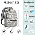 thumbnail image 5 of Rustic Vintage Floral Students Backpack Wear-Resistant Outdoor Backpack with Colorful Tropical Flower and Leaves Design, Perfect for School, Camping, and Weekend Getaways, 5 of 5