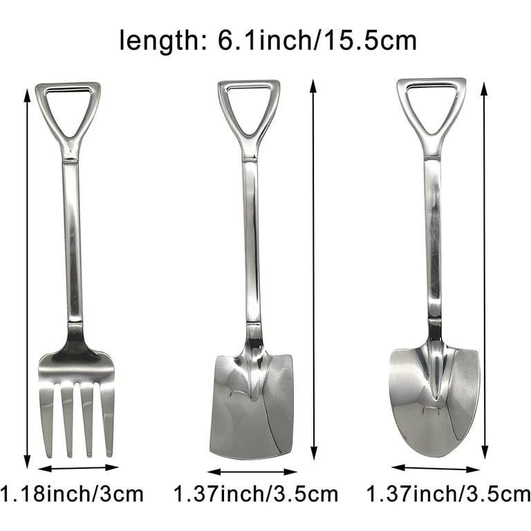 Shovel Stainless Steel Spoon Square Head Thickened Household