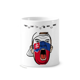 thumbnail image 1 of Eslovaquia bandera pintura facial maquillaje Cap Taza de cepillo de dientes, 1 of 3