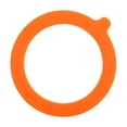 thumbnail image 2 of SLUOHZXI 1 Piece Rubber Seals Rings for Glass Jars, Silicone Jar Gaskets – 4.5" Rubber Seals Rings for Glass Jars, Orange Airtight Leakproof Replacement Gaskets for Canning Jars, 2 of 6
