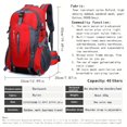 thumbnail image 2 of 1PC Large Capacity Outdoor Backpack For Mountaineering Hiking Camping Adventuring, Casual Sports Rucksack, Waterproof Nylon Multi-functional Large Capacity Backpack, 2 of 5
