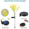 thumbnail image 5 of 2 Pack Solar Powered LED Artificial Wheat Lamp, Fall Decorations Outdoor Solar Garden Lights, Outdoor LED Wheat Ear Landscape Lights, Waterproof Landscape Stake Lights, 5 of 8