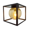 thumbnail image 2 of Lampara de Techo LUZ IDEAL Colgante Cubo 1 Luz Cristal Ambar, 2 of 5