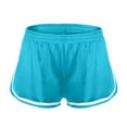 thumbnail image 3 of KALE Running Shorts for Women satin smooth high waist slim white edge Home Womens Short Blue, 3 of 9