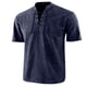 thumbnail image 1 of Playeras Elvqul de Hombre Algodón Casual Manga Corta Azul Marino Liso con Solapa, 1 of 2
