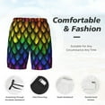 thumbnail image 5 of Gaeub Dragon Scales Mens Swim Trunks Stretch Beach Shorts Quick Dry for Men Swim Shorts Swimwear with Pockets- Large, 5 of 9
