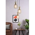 thumbnail image 2 of Glyph 3 Light Brass Pendant, 2 of 2