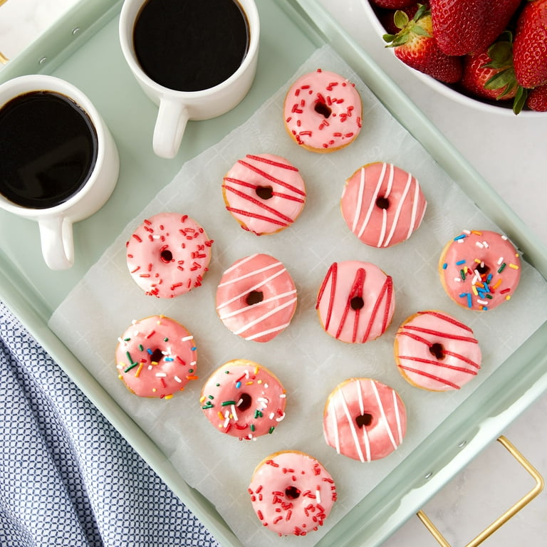 Freshness Guaranteed Iced Strawberry Mini Donuts 8 oz 12 Count