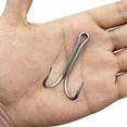 thumbnail image 4 of 10pcs 7982 Stainless Steel Double Fishing Hooks Big Strong Sharp Double Fishing Hook Size 4/0 5/0 6/0 7/0 8/0 9/0, 4 of 14