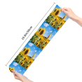 thumbnail image 2 of Kdxio Sky Golden Sunflower Field B Funny Silky Novelty Funky Long Knee High Socks Soft 3D Print Cosplay Crazy Stockings for Men Women, 2 of 8