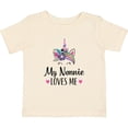 thumbnail image 3 of Inktastic My Nonnie Loves Me Unicorn Girls Baby T-Shirt, 3 of 5