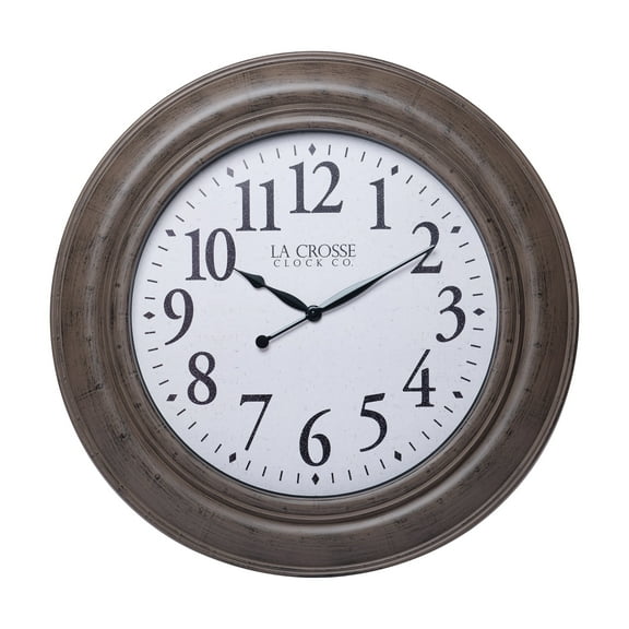 La Crosse Clock 36 Inch Mattison Analog Quartz Wall Clock, 404-4292-INT