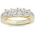 thumbnail image 1 of 1 1/4ct Princess Cut Diamond Ring 14K Yellow Gold, 1 of 4