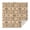 Geometric Stripe Beige-1, variant on Geometric Arrow Red Pattern Square Tablecloth, Waterproof Wipeable Spillproof Washable Table Cover for Home Kitchen Party and Daily Decor 60"x60"