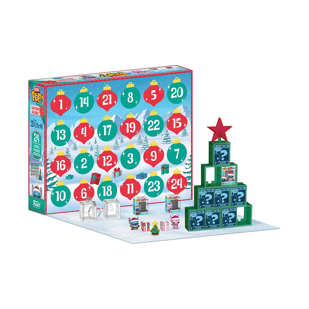 Funko Bitty Pop! Countdown Calendar - Disney Stitch Holiday Vinyl Figure
