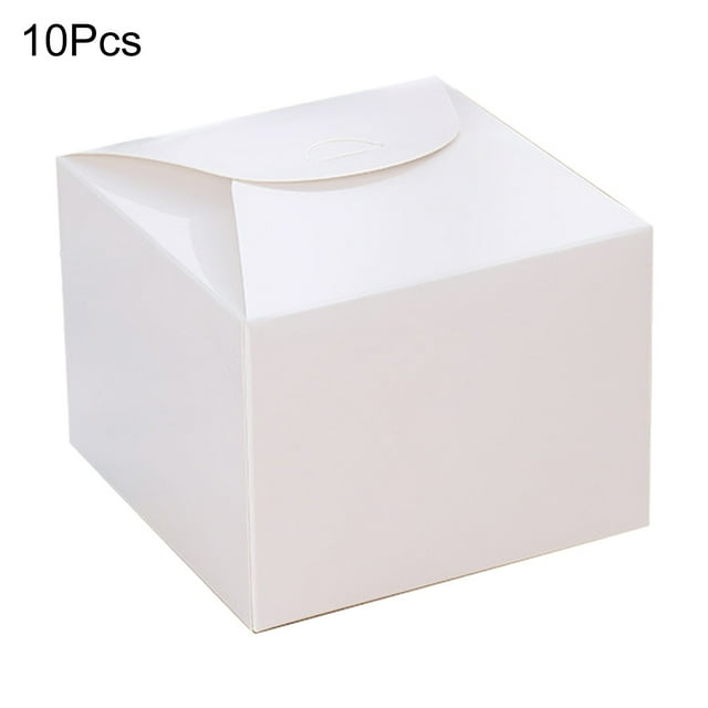 Lubelski 10Pcs Gift Box Freestanding Easy to Carry Paper All Match Fantasy Gift Container for Bakery