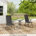 thumbnail image 5 of Costway 2 PCS Patio Folding Dining Chair with 7-Level Adjustable High Backrest for Garden Black, 5 of 10