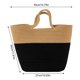 thumbnail image 5 of Womens Straw Tote Bag Retro Shoulder Handbag, Summer Vacation Beach Bag Aesthetic Contrast Color, 5 of 5
