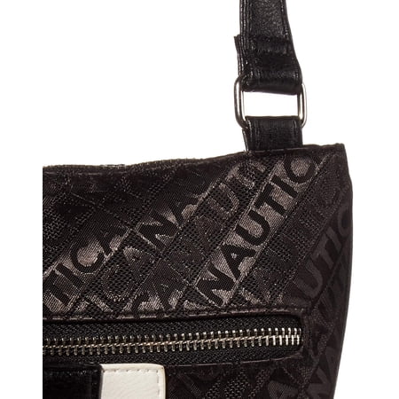 Nautica Womens Lakeside Signature Jaquard North South Crossbody Bag in