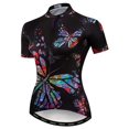 thumbnail image 3 of Weimostar 2024 - Maillot de ciclismo para mujer, manga corta, flores, ropa de ciclismo, camisetas de verano para bicicleta de montaña, camisetas deportivas de carreras para bicicleta, 3 of 5