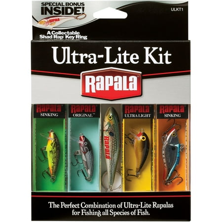 UPC: 0022677015156 | Rapala Ultra Lite Kit Fishing Lures with Collectable Shad Rap Key Ring