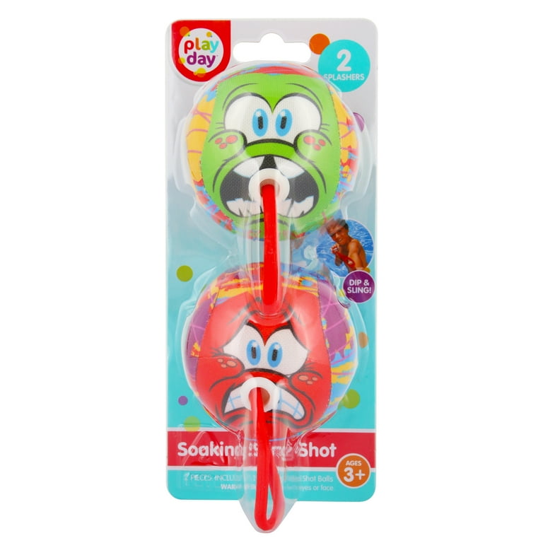 Play Day Water Splash Balls and Slingshot Toy for Kids Outdoor
