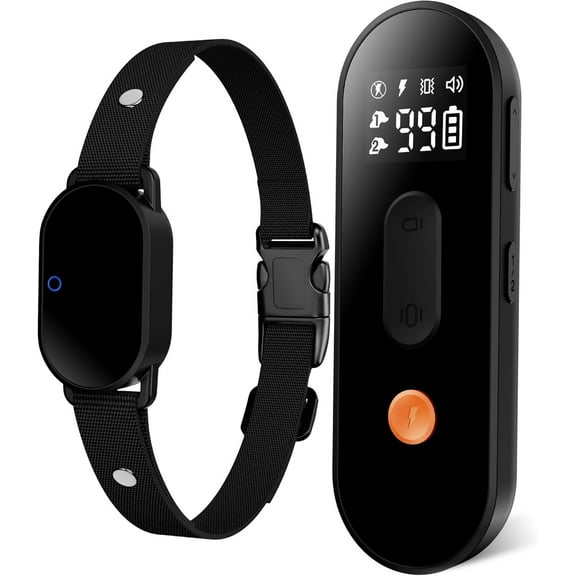 Dog Shock Collar with Remote - 2 in 1 Shock & No Shock Mode Training Collar for Small Medium Large 5-120lbs, Rechargeable Collar with Beep, Vibration, NO/Off Shock