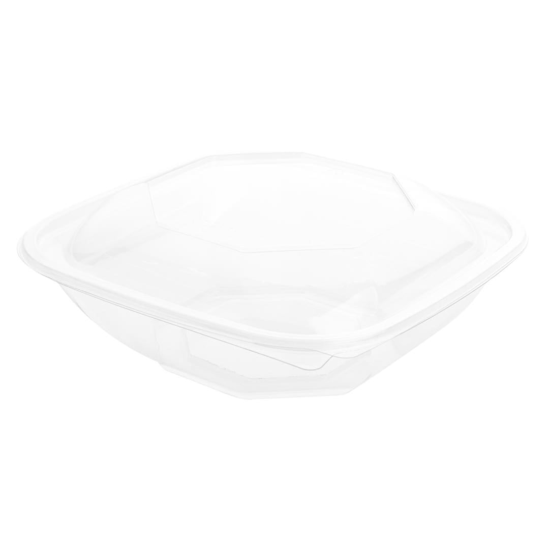 Thermo Tek Square Clear Plastic Serving Platter - with Lid, 4