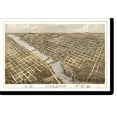 thumbnail image 2 of Historic Framed Print, MI Grand Rapids 1868 MAP, 17-7/8" x 21-7/8", 2 of 9