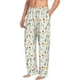 thumbnail image 6 of Salouo Mini Wildflower Watercolor Print Pajama Pants for Men, Lounge Pants Elastic Waistband Casual Men's sleepwear Loungewear Sleep Pajama Pant -Medium, 6 of 7