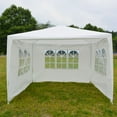 thumbnail image 3 of UBesGoo Party Wedding Tent Outdoor Camping Gazebo Canopy with 3 Sidewalls Canopy 10' X 10', 3 of 8