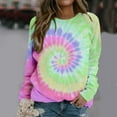 thumbnail image 2 of Meichang Tie Dye Sweatshirts for Women Long Sleeve Crewneck Sweatshirts Pullover Loose Fit Fall Winter Sweatshirt Trendy Clothes, 2 of 6