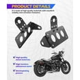 thumbnail image 4 of Motorcycle License Plate Bracket,Car Accessories Motorcycle License Plate Holder,Motorcycle Side Mount License Plate Bracket,Horizontal Vertical License Plate Mount,Fits Most Motorcycle Bikes, 4 of 5