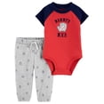 thumbnail image 1 of Body con Pantalón Child of Mine Rojo 0-3M Estampado, 1 of 4