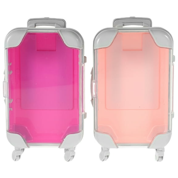 BESTYASH Small Suitcases for Cosmetics Makeup Suitcase ABS 2Pcs
