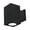 Black, variant on Wac Lighting Dc-Ws05-Fs Cube Architectural 1 Light 7" Tall Led Outdoor Wall Sconce - Black