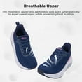 thumbnail image 5 of NRNHI Women's Wide Toe Box Shoes Arch Support Walking Shoes for Plantar Fasciitis Wide Width Orthotic Tennis Sneakers RoseBlue Size 8.5, 5 of 6
