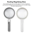 thumbnail image 4 of Magnifying Glass, Illuminated Handheld Magnifier High Clarity Touch Button 11X Ergonomic Long Handle 3 Levels Brightness  For Coins For Reading, 4 of 8