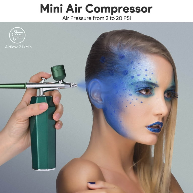  Cordless Airbrush Kit, Airbrush Kit with 0.3mm Tip, Handheld  Rechargeable Air Brush with Compressor for Makeup, Nailart, Painting, Cake,  Cookie, Model : Arts, Crafts & Sewing