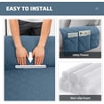 thumbnail image 4 of TOPCHANCES 1/2/3 Seater Waterproof Couch Cover Non-Slip Sofa Slipcover Furniture Protector with Side Pocket for Pets Dogs Children Living Room, Berlin Blue, 4 of 8