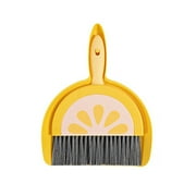 Wzzjkit Mini Broom and Dustpan Set, Fruit Mini Brooms Set Household Desktop Cleaning Garbage and Dirt Special Tools, Broom with Dustpan Combo Set