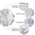thumbnail image 6 of Blue Beige Floral Waterproof Fabric Shower Curtain,Vintage Smear Abstract Art Waterproof Fabric Shower Curtain for Bathroom Curtains Bathtubs Hotel Washable Shower Curtains with 12 Hooks Long 72x78in, 6 of 8