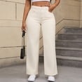 thumbnail image 4 of YDLCAFD Women's 90s Vintage High Rise Bootcut Jeans Star Patch Stretch Slim Spliced ​​Wide Leg Denim Pants S, 4 of 8